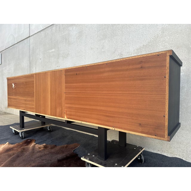 Vintage Brutalist Black Stained Oak Sideboard from De Coene, 1960s For Sale - Image 18 of 18