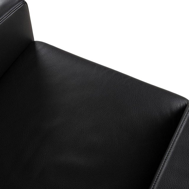 Animal Skin Black Leather 1200 Armchair from Rolf Benz For Sale - Image 7 of 15
