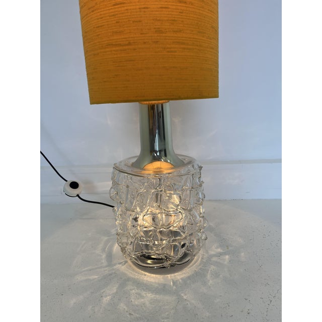 Vintage Bubble Glass and Chrome Lamp from Doria Leuchten, Germany, 1960s For Sale - Image 4 of 9