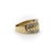 Vintage 14k Gold Diamond Encrusted Band, Size 5.5 For Sale - Image 4 of 10
