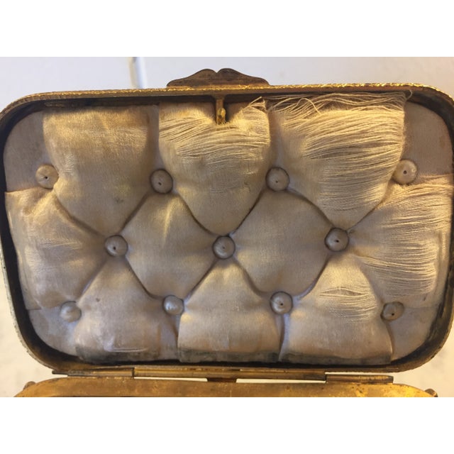 Cerulean 1885 Bronze Gilt and Hand Painted Enameled Cofferette For Sale - Image 8 of 12