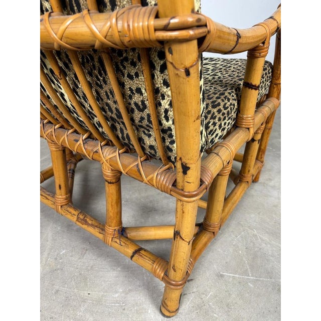 Vintage Bamboo Armchair, 1970s For Sale - Image 11 of 12