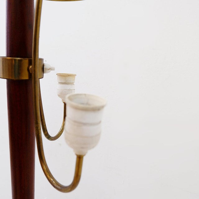 Vintage Tripod Floor Lamp with Opaline Glass from Stilnovo, 1950s For Sale - Image 11 of 16