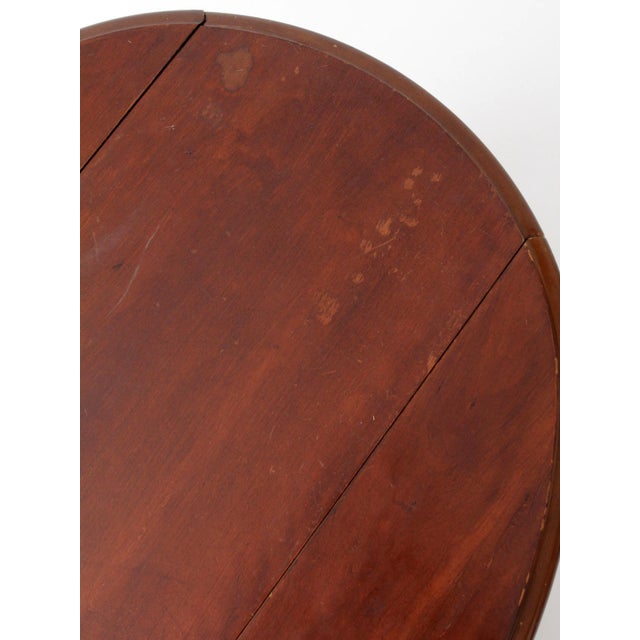 Vintage Queen Anne Style Drop Leaf Coffee Table For Sale - Image 11 of 15
