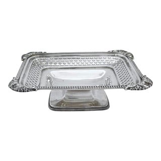 Antique English Walker & Hall Silverplate Bread Basket For Sale