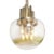 Metal Mid-Century Modern Brass & Hand Blown Translucent/ Topaz Murano Glass Chandelier For Sale - Image 7 of 12
