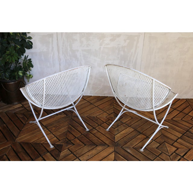 Mid-Century Pair of Wrought Iron Patio Chairs by Maurizio Tempestini for Salterini For Sale - Image 9 of 18