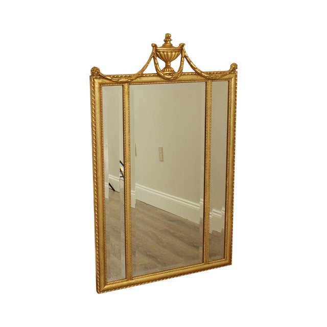 Ethan Allen Style Giltwood Beveled Mirror Chairish