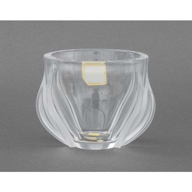 Transparent Lalique Crystal "Deux Tulipes" Vase For Sale - Image 8 of 10