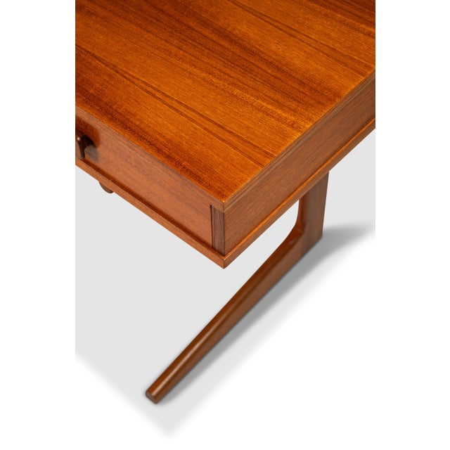 Danish Mid-Century Modern Teak Cantilever Executive Desk by Georg Petersens, Denmark, C. 1960s For Sale - Image 10 of 12