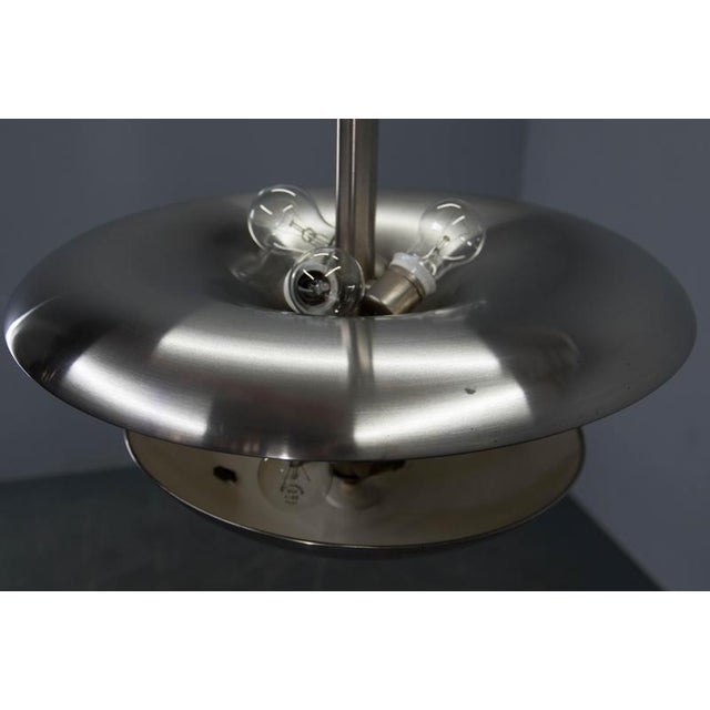 Bauhaus Nickel Pendant attributed to Franta Anyz for Ias, 1920s For Sale - Image 9 of 11