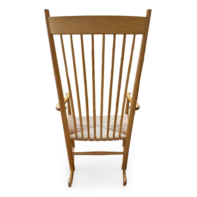 Danish Modern Hans Wegner J16 Rocking Chair for FDB Mobler For Sale - Image 9 of 13