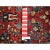 1930 9'x19'4" Barn Red Antique Persian Sarouk Rare Gallery Size Hand Knotted Wool Rug For Sale - Image 9 of 10