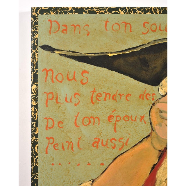 Ira Yeager 20th Century Painting of French Anthropomorphic Woman For Sale - Image 10 of 18