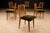 Textile Rare Set of Six Dining Chairs by Joaquim Tenreiro in Caviúna Wood & Olive Green Mohair, Brazil, 1950s For Sale - Image 7 of 16