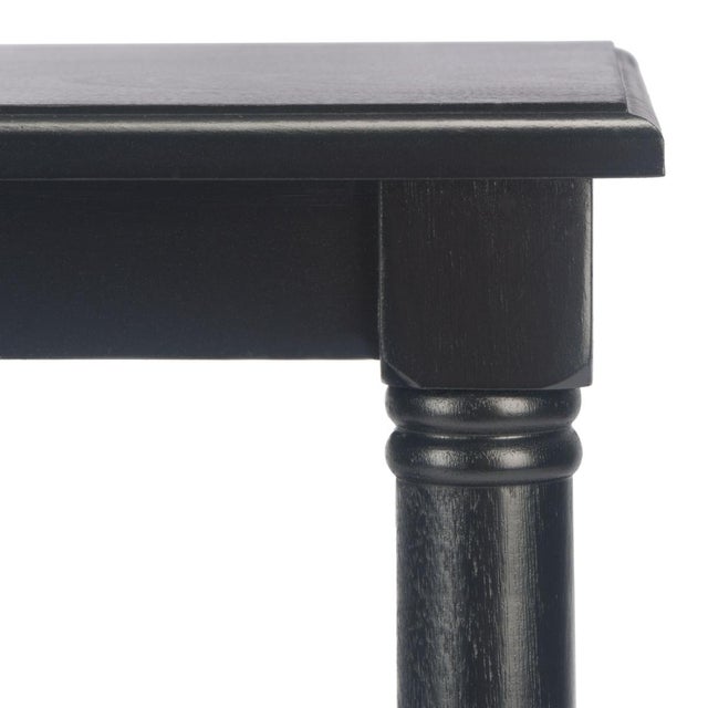 Spritely Home Cassie 3 Shelf Accent Table in Black For Sale - Image 4 of 8