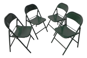 Industrial Steel Du-Al Folding Chairs from Dare Inglis, 1960s, Set of 4