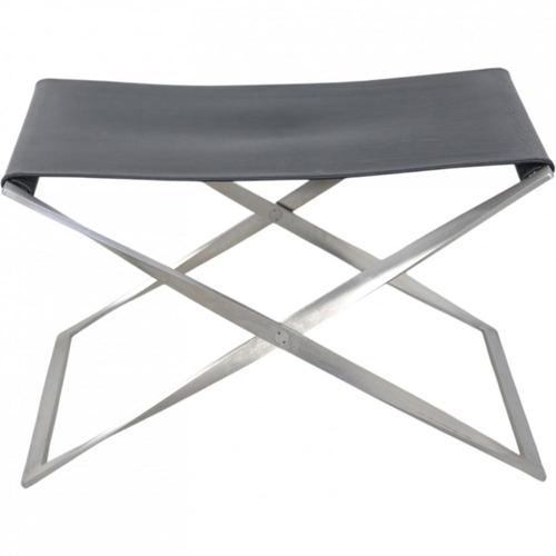 PK91 Stool in Black Aura Leather from Poul Kjærholm, 2000s For Sale - Image 11 of 11