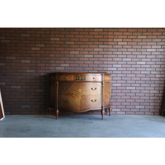 20th Century Widdicomb Demilune Console Cabinet For Sale - Image 10 of 10