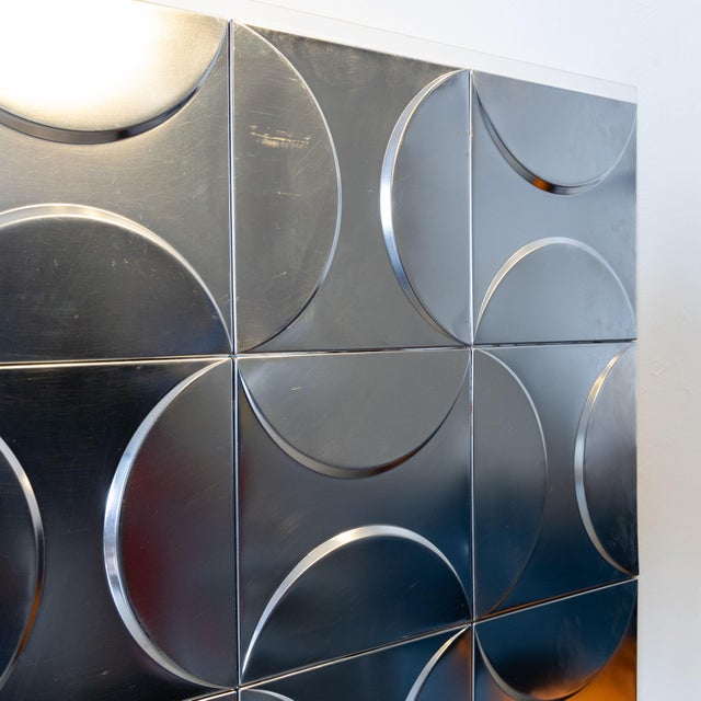 1970s Large Decorative Panel, 1970, Aluminum For Sale - Image 5 of 13