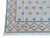 Handmade Cotton Vegetable Dyed White, Sky Blue and Tan Star and Gingham Rug - 8'x10' For Sale - Image 10 of 10