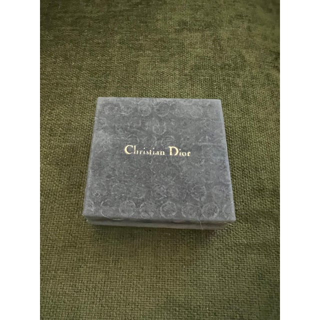 Late 20th Century Rare Monsiuer Vintage Christian Dior Gold Plate Cufflinks & Tie Clip In Original For Sale - Image 5 of 18