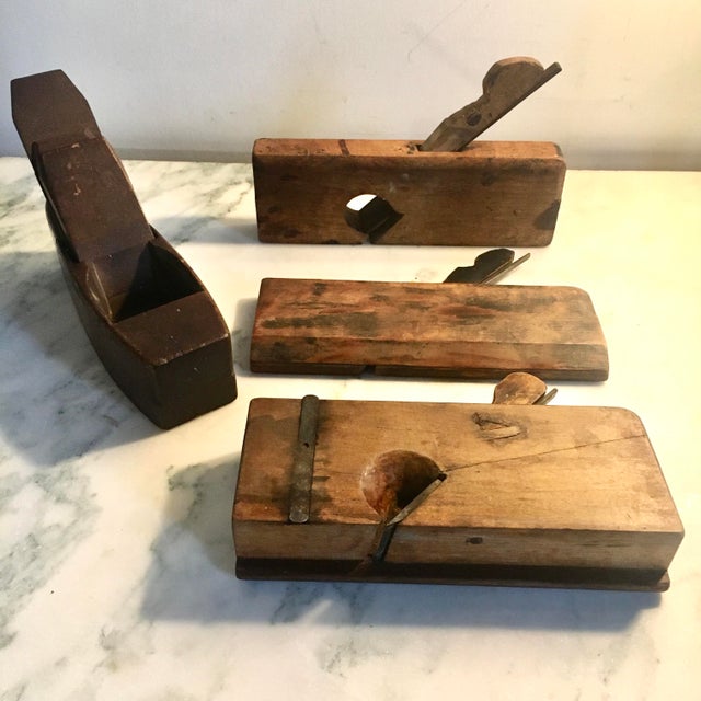 19th Century Antique Carpenter's Wood Planers Set of 4 Chairish