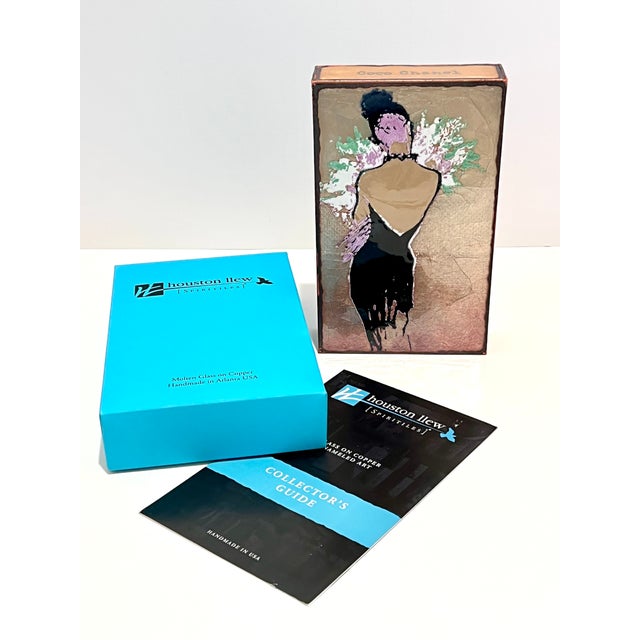 Houston Llew Spiritile Timeless #161 – Coco Chanel Quote – Glass Enamel on Copper Wall Art Houston Llew Spiritile #161...