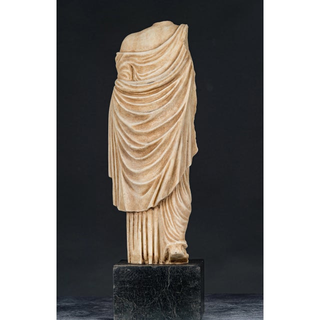 19th Century Statue of a Vestal, in Marble For Sale - Image 4 of 4