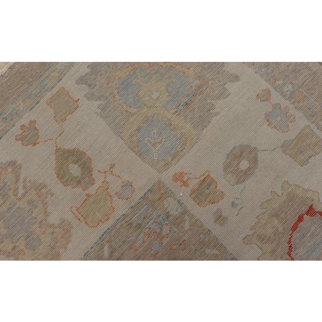 Large Turkish Oushak Rug in Neutral Colors All-Over Design 16'2" X21' For Sale - Image 17 of 17
