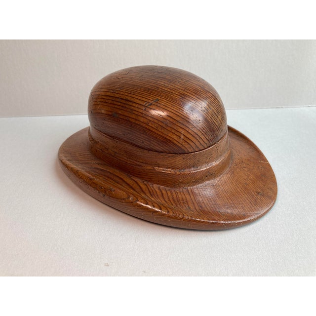 Vintage circa 30', 40's wooden Brown Derby hat cigarette box originally from the Brown Derby restaurant in Hollywood,...