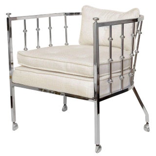 Vintage Sculptural James Peade for Drexel Abacus Side Chair, 1960's For Sale