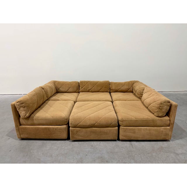 Bernhardt 1970’s Bernhardt Modular Pit Sectional Sofa For Sale - Image 4 of 12