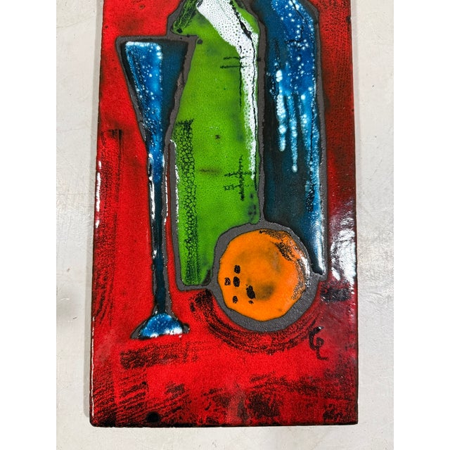 Mid-Century Modern Vintage Ceramic Wall Decoration, 1960s For Sale - Image 3 of 10