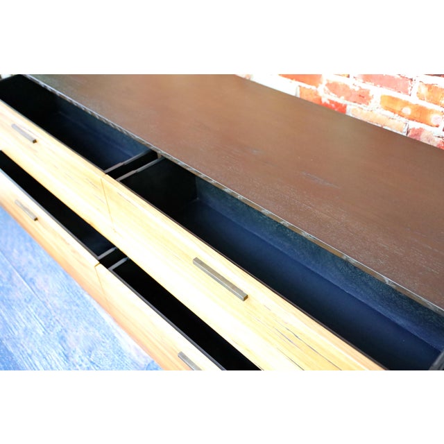 Mid-Century Modern Mid‑Century Modern 4-Drawer Credenza / Dresser Natural Yukas Hardwood For Sale - Image 3 of 4