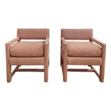 1960s Vintage Mid-Century Modern Parsons Chairs - Set of 2 For Sale