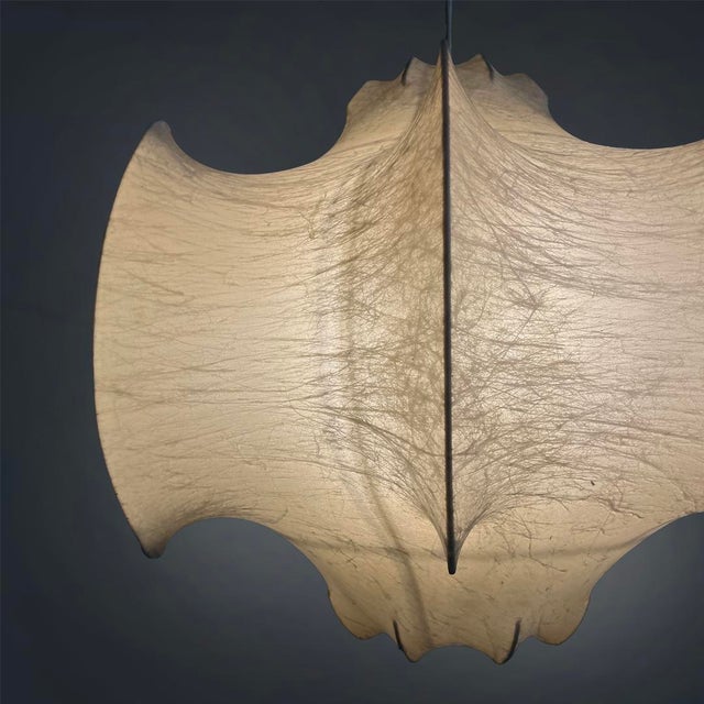 Italian Cocoon Chandelier Viscontea by Achille and Pier Giacomo Castiglioni for Flos, 1960s For Sale - Image 12 of 15