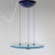 “Aurora” Blue Pendant, Arteluce, Perry King & Santiago Miranda, 1983 An Eighties refined design UFO perndant: the “Aurora”...