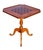 Antique Queen Anne Tiger Maple and Walnut Tilt Top Table With Checkerboard Top For Sale In Boston - Image 6 of 11