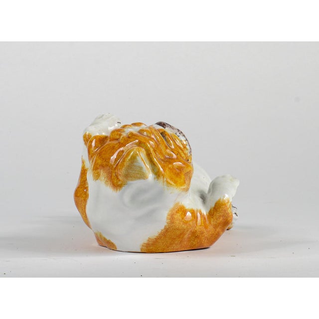 Ceramic Italian Bulldog Figurine in Ceramic, 1980 For Sale - Image 7 of 11