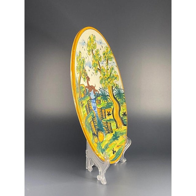 Mid-Century Polychrome Plate from Talavera For Sale - Image 4 of 9