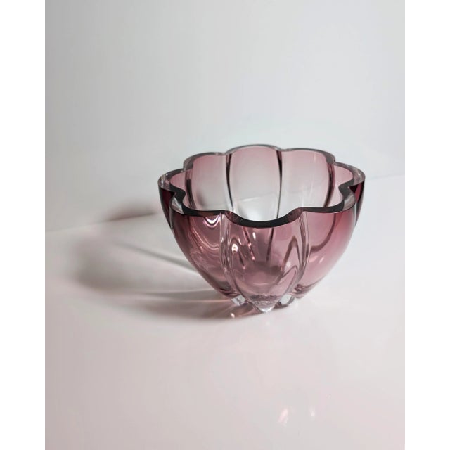 Crystal Glass Bowl from Seguso, 1980s, in Very Good conditions. Designed 1980 to 1989