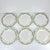 Set of 6 Sarreguemines "Maroussia" dinner plates, early 20th century White, green, orange and black Dimensions: Diameter:...