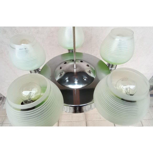 Bauhaus Style Chandelier, 1950s For Sale - Image 6 of 18