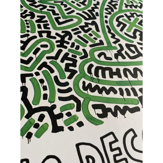 Paper Homo Decorans Poster attributed to Keith Haring, Denmark, 2018 For Sale - Image 7 of 10