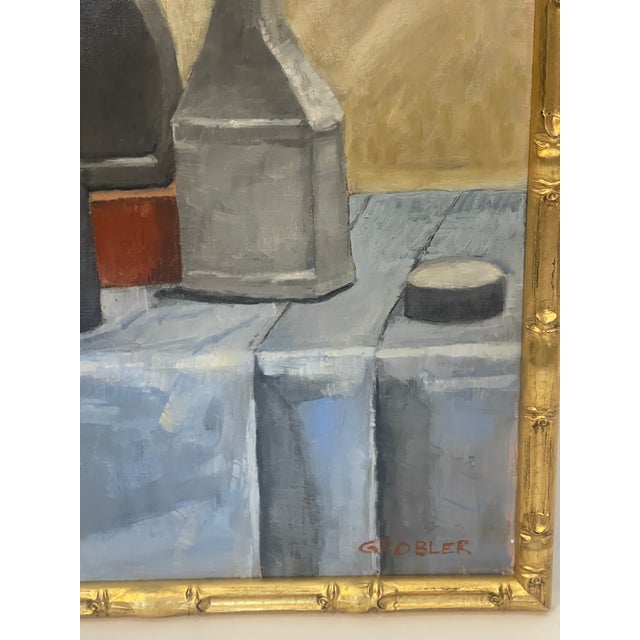 Still Life, Bottles, Oil Painting on Canvas Board, Signed For Sale - Image 4 of 9