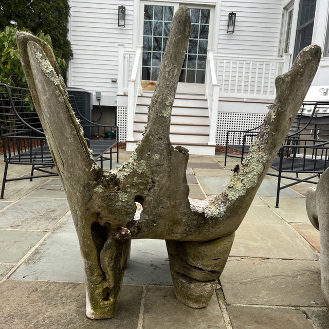 Gray Specimen Carved Driftwood Outdoor Chair For Sale - Image 8 of 10