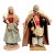 Vintage Pair of French Santons d'Art Clay Figurines | Lise Berger Marseille - Signed For Sale