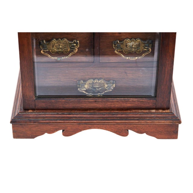 Antique Oak Smokers Cabinet, 1900 For Sale - Image 6 of 11