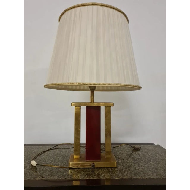 Metal Holywood Regency Table Lamp, 1970s For Sale - Image 7 of 12